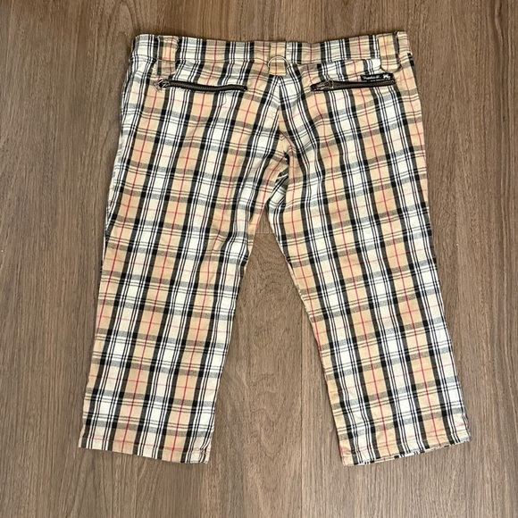 Vintage punk Frankie B. Plaid Cargo Pants with Black Zipper Accents - Picture 6 of 7